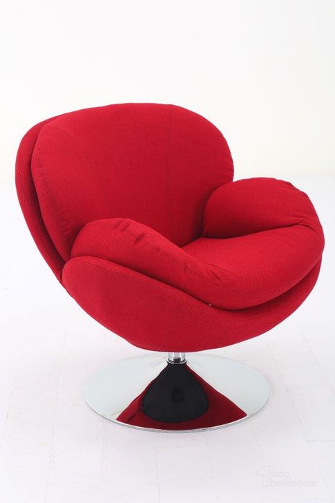 The appearance of Strand Leisure Accent Chair In Red Fabric designed by Mac Motion Chair in the modern / contemporary interior design. This red piece of furniture  was selected by 1StopBedrooms from Strand Leisure Collection to add a touch of cosiness and style into your home. Sku: M301-230CHR. Material: Metal. Product Type: Accent Chair. Image1
