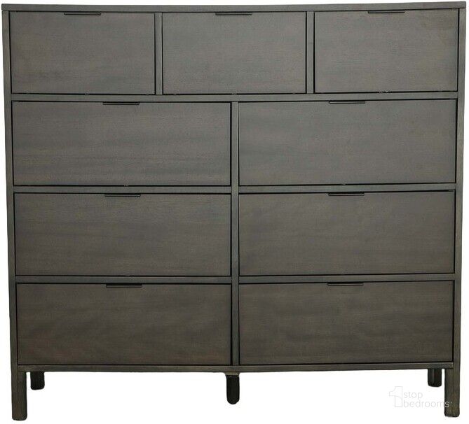 The appearance of Strategy Drawer Dresser In Dark Walnut designed by Progressive Furniture in the transitional interior design. This dark walnut piece of furniture  was selected by 1StopBedrooms from Strategy Collection to add a touch of cosiness and style into your home. Sku: B140-23. Product Type: Dresser. Material: Rubberwood. Image1