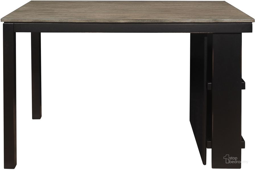 The appearance of Stratus Counter and Bar Height Tables In Black and Gray designed by Homelegance in the modern / contemporary interior design. This black and gray piece of furniture  was selected by 1StopBedrooms from Stratus Collection to add a touch of cosiness and style into your home. Sku: 5842-36. Product Type: Counter Height Table. Image1