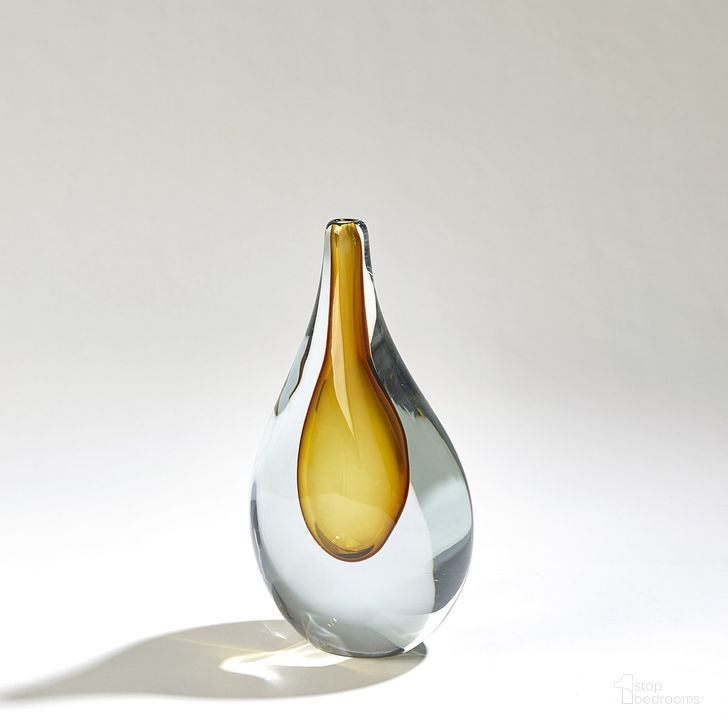 The appearance of Stretched Neck Small Vase In Amber designed by Global Views in the modern / contemporary interior design. This clear piece of furniture  was selected by 1StopBedrooms from Stretched Collection to add a touch of cosiness and style into your home. Sku: 7.80626. Material: Glass. Product Type: Vase. Image1