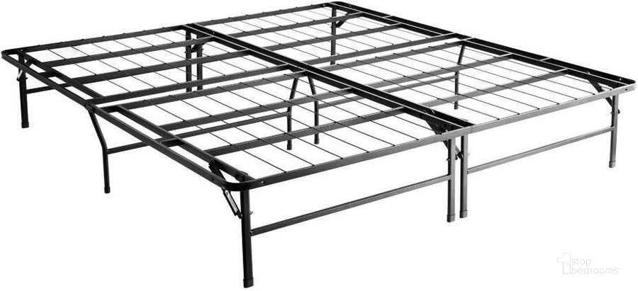 The appearance of Structures Highrise HD 14 Inch Cal King Bed Frame designed by Malouf in the modern / contemporary interior design. This black piece of furniture  was selected by 1StopBedrooms from Structures Highrise Collection to add a touch of cosiness and style into your home. Sku: ST22CK14HD. Product Type: Bed Frame. Image1