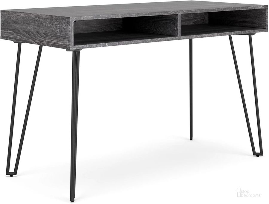 The appearance of Strumford Charcoal And Black 48 Inch Desk designed by Signature Design by Ashley in the modern / contemporary interior design. This charcoal/black piece of furniture  was selected by 1StopBedrooms from Strumford Collection to add a touch of cosiness and style into your home. Sku: H449-114. Material: Metal. Product Type: Home Office Desk. Image1
