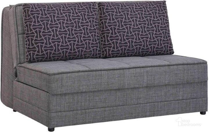 The appearance of Studio Upholstered Convertible Loveseat with Storage In Gray designed by Casamode in the modern / contemporary interior design. This gray piece of furniture  was selected by 1StopBedrooms from Studio Collection to add a touch of cosiness and style into your home. Sku: SUO-GY-LS. Product Type: Loveseat. Material: Chenille. Image1
