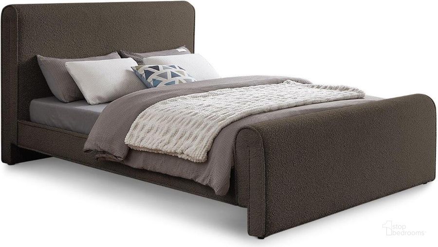 The appearance of Stylus Brown Boucle Fabric Full Bed designed by Meridian in the modern / contemporary interior design. This brown piece of furniture  was selected by 1StopBedrooms from Stylus Collection to add a touch of cosiness and style into your home. Sku: StylusBrown-F-1;StylusBrown-F-2;StylusBrown-F-3. Bed Type: Platform Bed. Material: Wood. Product Type: Platform Bed. Bed Size: Full. Image1