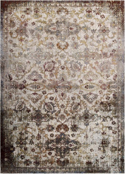 The appearance of Success Multicolor Kaede Distressed Vintage Floral Moroccan Trellis 8x10 Area Rug designed by Modway in the modern / contemporary interior design. This multicolor piece of furniture  was selected by 1StopBedrooms from Success Collection to add a touch of cosiness and style into your home. Sku: R-1161A-810. Material: Polypropylene. Product Type: Area Rugs. Image1