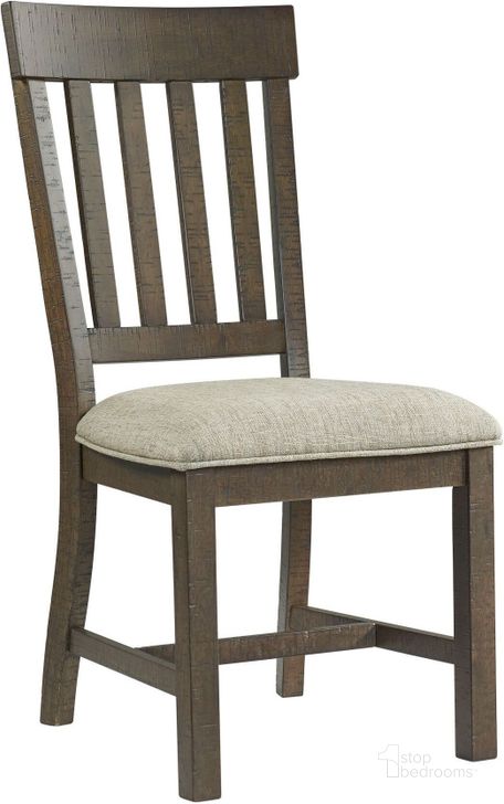 The appearance of Sullivan Brushed Charcoal Slat Back Side Chair designed by Intercon in the rustic / southwestern interior design. This gray piece of furniture  was selected by 1StopBedrooms from Sullivan Collection to add a touch of cosiness and style into your home. Sku: SU-CH-960C-BCL-RTA. Product Type: Side Chair. Image1