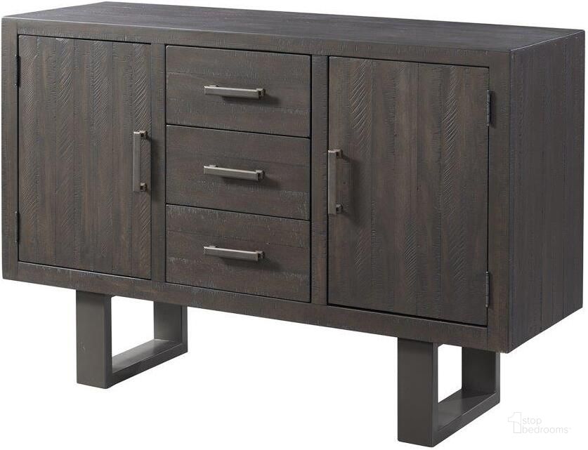 The appearance of Sullivan Dark Ash Server designed by Picket House in the transitional interior design. This gray piece of furniture  was selected by 1StopBedrooms from Sullivan Collection to add a touch of cosiness and style into your home. Sku: DSW150SV. Material: Wood. Product Type: Buffets, Sideboards and Server. Image1