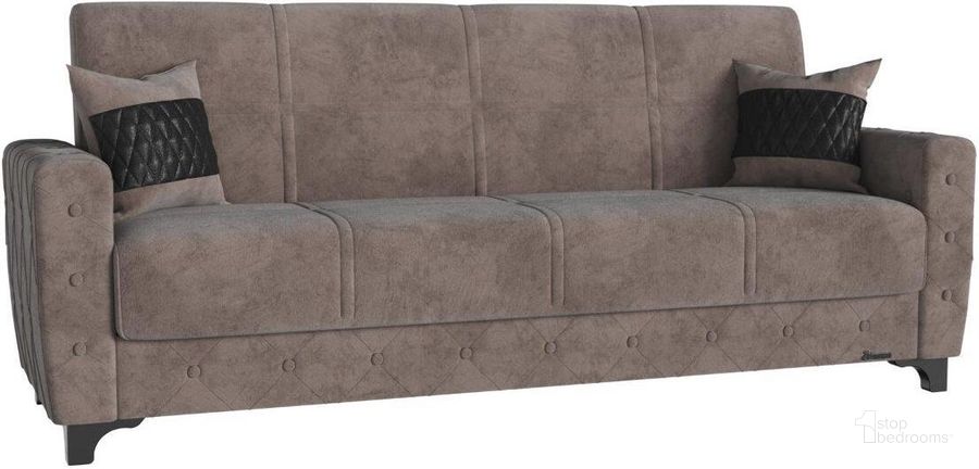 The appearance of Sultan Upholstered Convertible Sofabed with Storage In Beige designed by Casamode in the modern / contemporary interior design. This beige piece of furniture  was selected by 1StopBedrooms from Sultan Collection to add a touch of cosiness and style into your home. Sku: SLTN-BE-SB. Material: Microfiber. Product Type: Sofa Bed. Image1