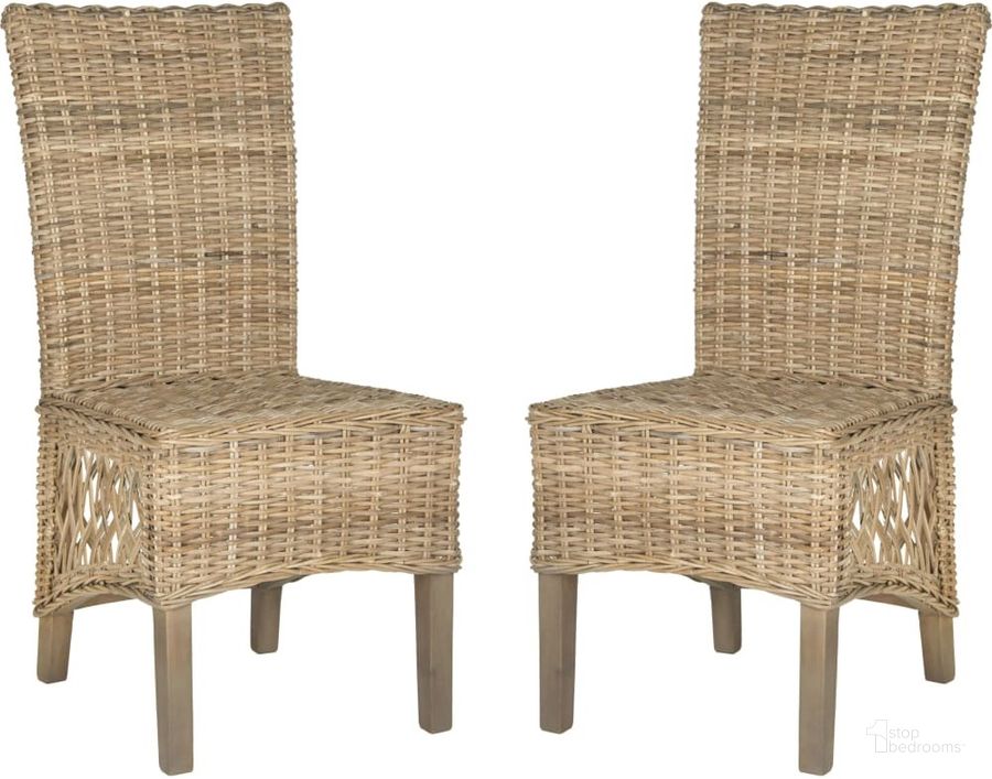 The appearance of Sumatra Natural Rattan Side Chair designed by Safavieh in the modern / contemporary interior design. This light brown piece of furniture  was selected by 1StopBedrooms from Safavieh FOX Collection to add a touch of cosiness and style into your home. Sku: FOX1601A-SET2. Product Type: Dining Chair. Material: Rattan. Image1