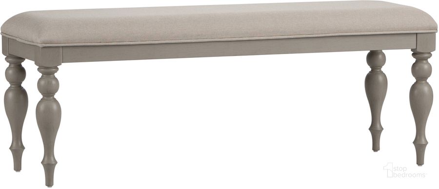 The appearance of Summer House Dove Grey Bench designed by Liberty in the country / farmhouse interior design. This gray piece of furniture  was selected by 1StopBedrooms from Summer House Collection to add a touch of cosiness and style into your home. Sku: 407-C9001B. Material: Fabric. Product Type: Bench. Image1