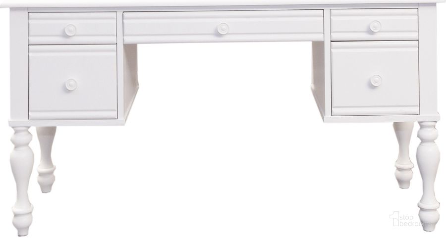 The appearance of Summer House I Vanity Desk In White designed by Liberty in the country / farmhouse interior design. This white piece of furniture  was selected by 1StopBedrooms from Summer House I Collection to add a touch of cosiness and style into your home. Sku: 607-BR36. Product Type: Vanity Desk. Material: Poplar. Image1