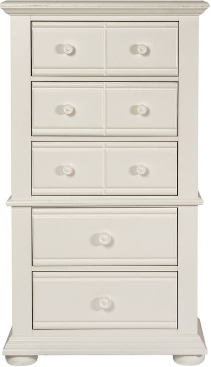 The appearance of Summer House Oyster White Lingerie Chest designed by Liberty in the modern / contemporary interior design. This white piece of furniture  was selected by 1StopBedrooms from Summer House Collection to add a touch of cosiness and style into your home. Sku: 607-BR43. Material: Wood. Product Type: Chest. Image1