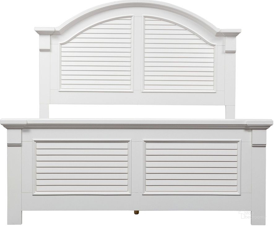Summer House Oyster White Queen Panel Bed by Liberty 1StopBedrooms