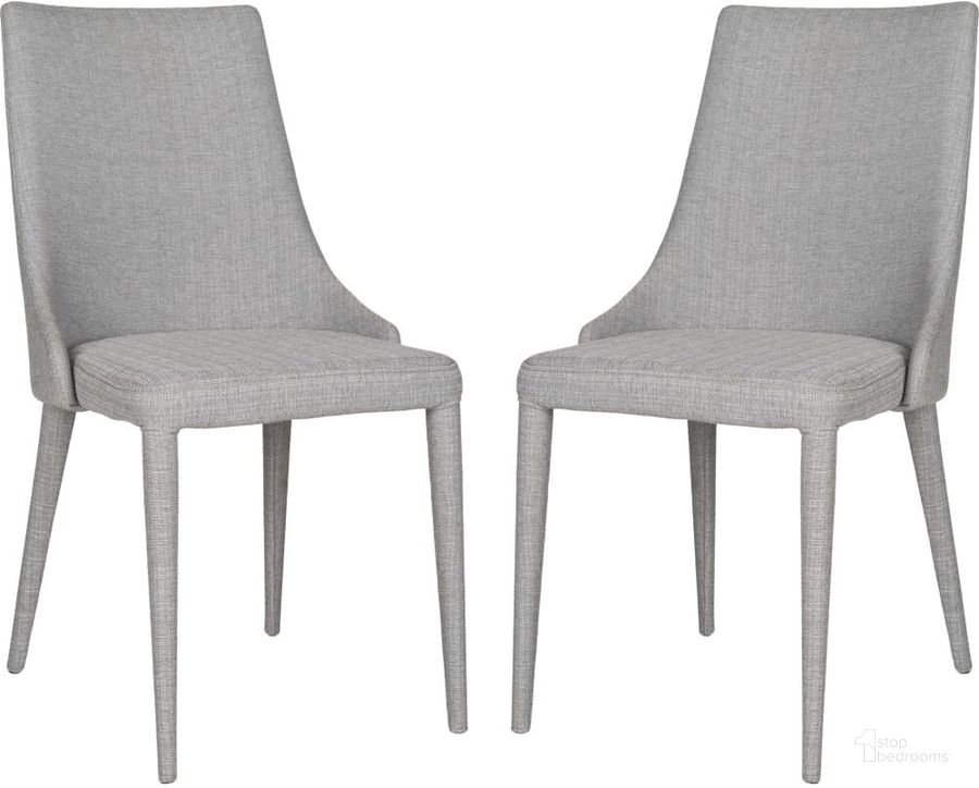 The appearance of Summerset Grey 19 Inch Linen Side Chair Set of 2 designed by Safavieh in the traditional interior design. This grey linen piece of furniture  was selected by 1StopBedrooms from Summerset Collection to add a touch of cosiness and style into your home. Sku: FOX2014G-SET2. Product Type: Dining Chair. Material: Iron. Image1