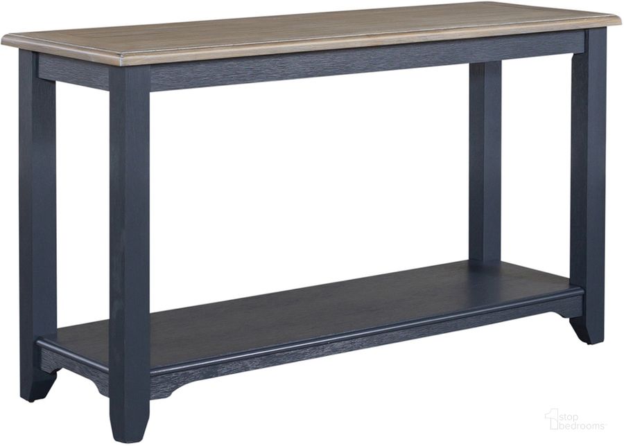 The appearance of Summerville Sofa Table- Navy designed by Liberty in the transitional interior design. This white piece of furniture  was selected by 1StopBedrooms from Summerville Collection to add a touch of cosiness and style into your home. Sku: 171NY-OT1030. Product Type: Sofa Table. Material: Rubberwood. Image1