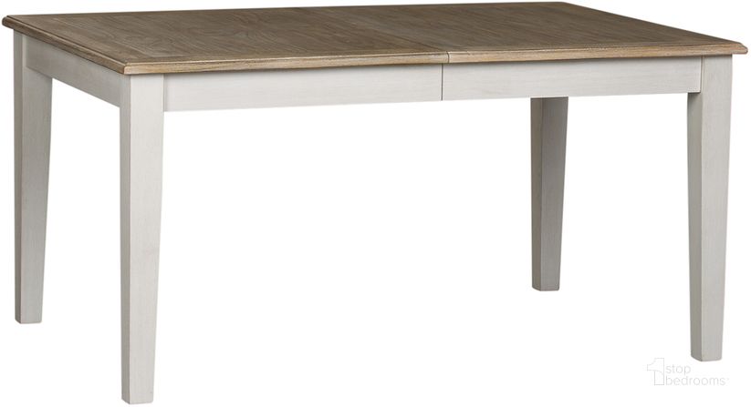 The appearance of Summerville Soft White Wash Rectangular Extendable Leg Dining Table designed by Liberty in the country / farmhouse interior design. This white piece of furniture  was selected by 1StopBedrooms from Summerville Collection to add a touch of cosiness and style into your home. Sku: 171-T4078. Table Base Style: Legs. Product Type: Dining Table. Table Top Shape: Rectangular. Material: Rubberwood. Image1