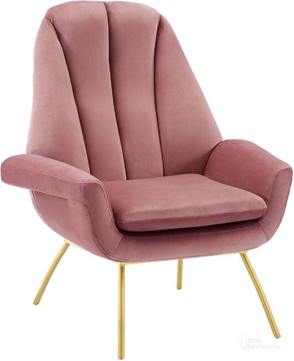 The appearance of Summit Accent Performance Velvet Armchair In Dusty Rose designed by Modway in the modern / contemporary interior design. This dusty rose piece of furniture  was selected by 1StopBedrooms from Summit Collection to add a touch of cosiness and style into your home. Sku: EEI-3460-DUS. Material: Wood. Product Type: Living Room Chair. Image1