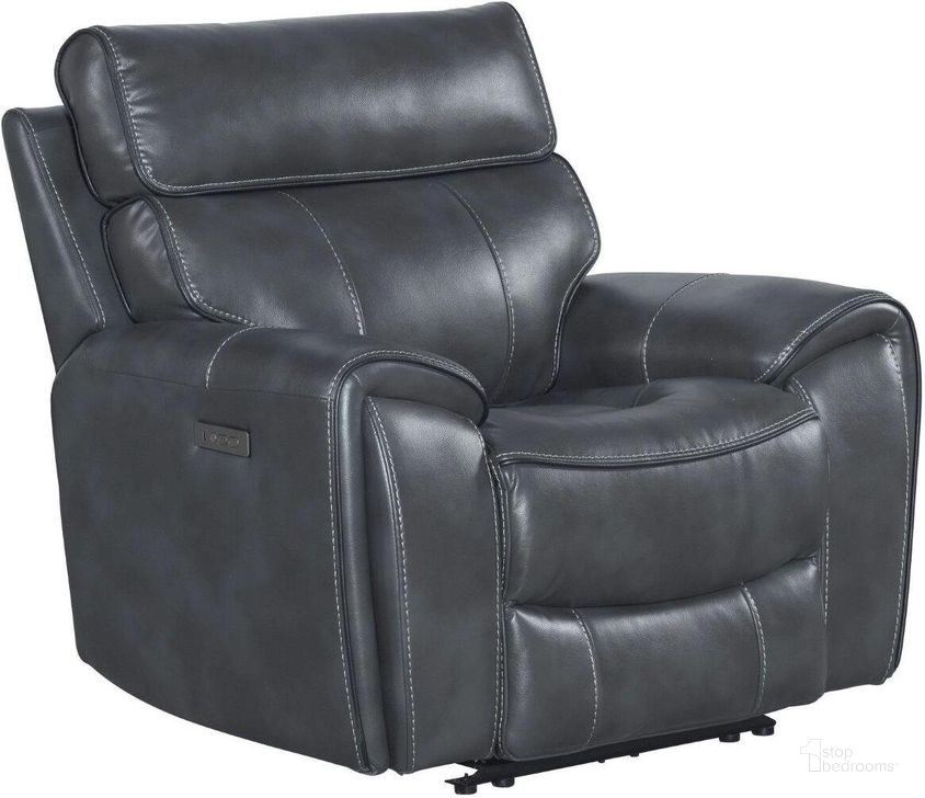 The appearance of Summit Slate Dual Power Recliner designed by Intercon in the transitional interior design. This gray piece of furniture  was selected by 1StopBedrooms from Summit Collection to add a touch of cosiness and style into your home. Sku: SI-RC-144DPR-SLT-C. Product Type: Recliner. Image1