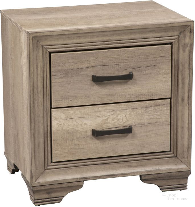 The appearance of Sun Valley Sandstone Nightstand designed by Liberty in the modern / contemporary interior design. This brown piece of furniture  was selected by 1StopBedrooms from Sun Valley Collection to add a touch of cosiness and style into your home. Sku: 439-BR61. Material: Wood. Product Type: Nightstand. Image1