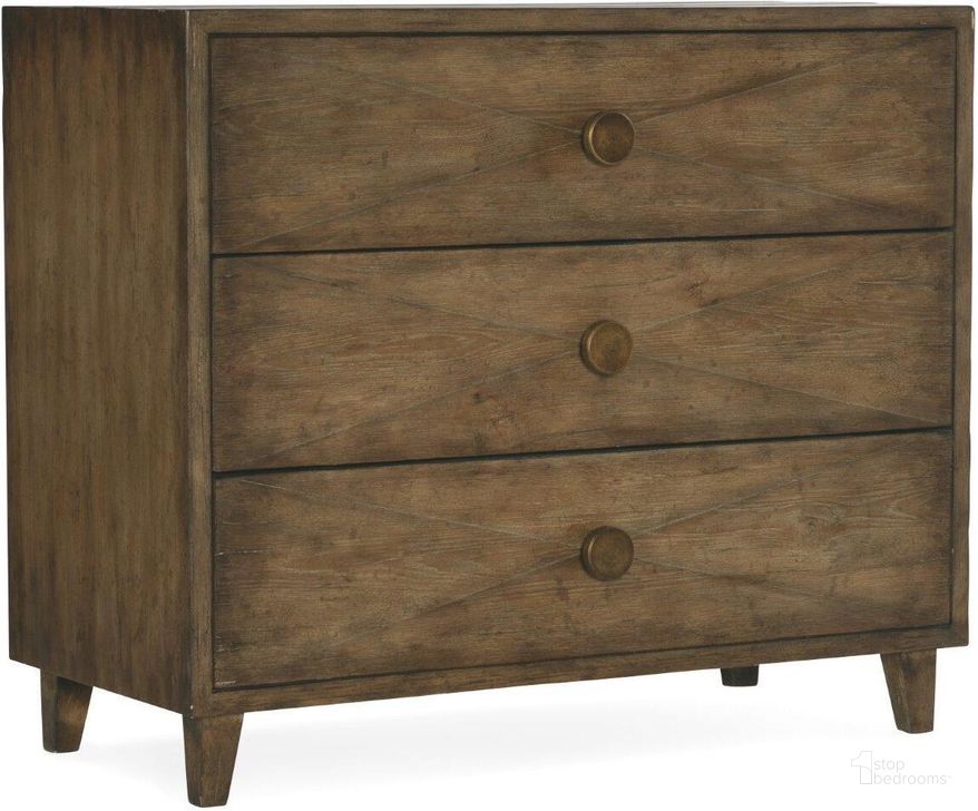 The appearance of Sundance Bachelors Chest designed by Hooker in the transitional interior design. This dark wood piece of furniture  was selected by 1StopBedrooms from Sundance Collection to add a touch of cosiness and style into your home. Sku: 6015-90017-89. Material: Wood. Product Type: Chest. Image1