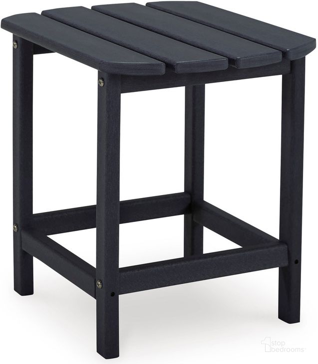 The appearance of Sundown Treasure Black End Table designed by Signature Design by Ashley in the modern / contemporary interior design. This black piece of furniture  was selected by 1StopBedrooms from Sundown Treasure Collection to add a touch of cosiness and style into your home. Sku: P008-703. Product Type: Outdoor Table. Image1