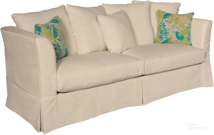 The appearance of Sunset Beach Canvas Flax Sofa designed by Padmas Plantation in the modern / contemporary interior design. This canvas piece of furniture  was selected by 1StopBedrooms from Sunset Collection to add a touch of cosiness and style into your home. Sku: SBC04-CNVFLX. Product Type: Sofa. Material: Polyurethane. Image1