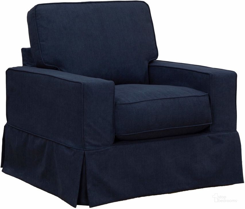 Navy blue sales recliner cover