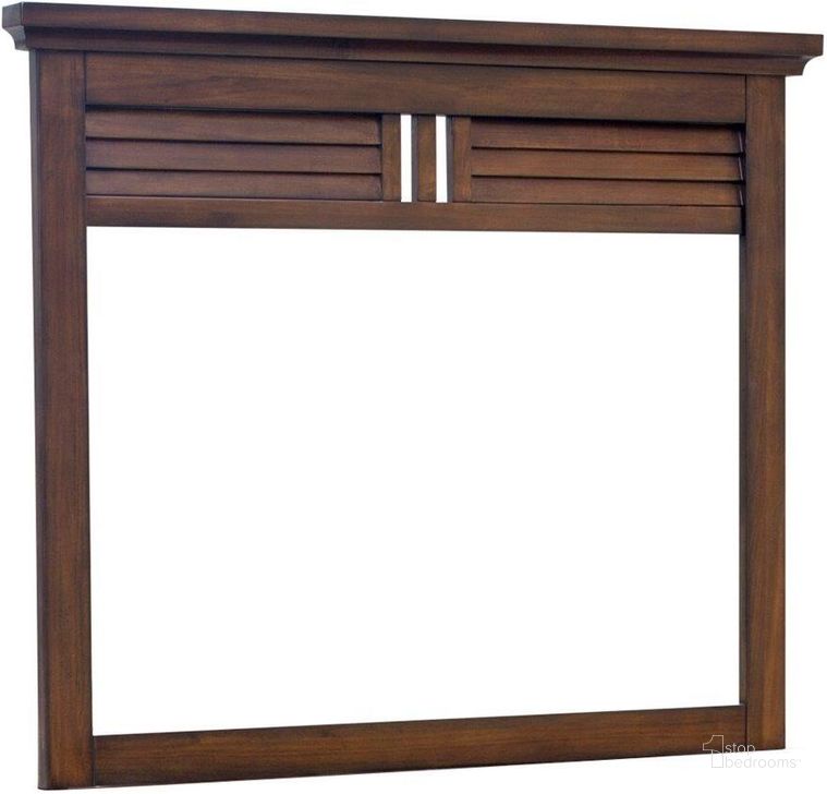 The appearance of Sunset Trading Bahama Shutter Wood Mirror designed by Sunset Trading in the transitional interior design. This walnut piece of furniture  was selected by 1StopBedrooms from Bahama Shutter Wood Collection to add a touch of cosiness and style into your home. Sku: CF-1134-0158. Material: Wood. Product Type: Mirror. Image1