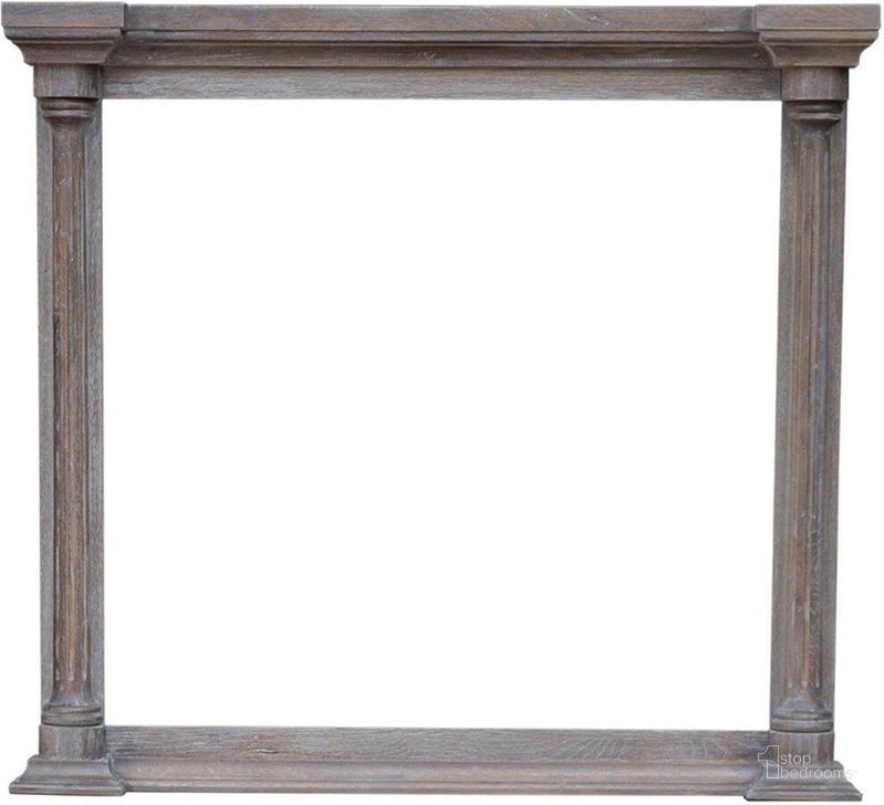The appearance of Sunset Trading Fawn Gray Wood Framed Beveled Mirror designed by Sunset Trading in the transitional interior design. This distressed grey piece of furniture  was selected by 1StopBedrooms from Fawn Gray Collection to add a touch of cosiness and style into your home. Sku: CF-4234-0789. Material: Wood. Product Type: Mirror. Image1