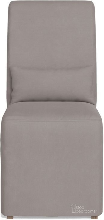 The appearance of Newport Slipcover For Dining Chair In Gray designed by Sunset Trading in the modern / contemporary interior design. This gray piece of furniture  was selected by 1StopBedrooms from Newport Collection to add a touch of cosiness and style into your home. Sku: SY-1025906SC-391094. Material: Polyester. Product Type: Cover. Image1