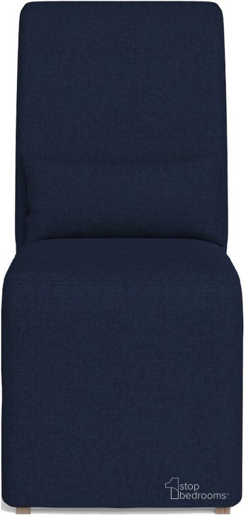 The appearance of Newport Slipcover For Dining Chair In Navy Blue designed by Sunset Trading in the modern / contemporary interior design. This navy blue piece of furniture  was selected by 1StopBedrooms from Newport Collection to add a touch of cosiness and style into your home. Sku: SY-1025906SC-391049. Material: Polyester. Product Type: Cover. Image1