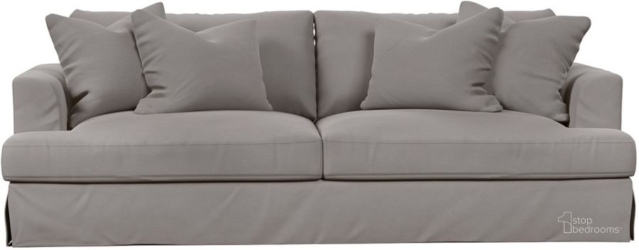The appearance of Newport Slipcover For Recessed Fin Arm 94 Inch Sofa With 4 Throw Pillow Covers In Gray designed by Sunset Trading in the modern / contemporary interior design. This gray piece of furniture  was selected by 1StopBedrooms from Newport Collection to add a touch of cosiness and style into your home. Sku: SY-130000SC-391094. Material: Polyester. Product Type: Cover. Image1