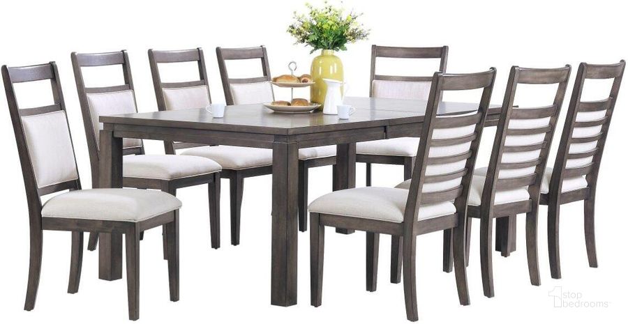 The appearance of Sunset Trading Shades of Gray 9 Piece Dining Set designed by Sunset Trading in the traditional interior design. This weathered grey piece of furniture  was selected by 1StopBedrooms from Shades Of Gray Collection to add a touch of cosiness and style into your home. Sku: DLU-EL-9282;DLU-EL-C90-2;DLU-EL-C90-2;DLU-EL-C90-2;DLU-EL-C90-2. Material: Wood. Product Type: Dining Chair. Image1