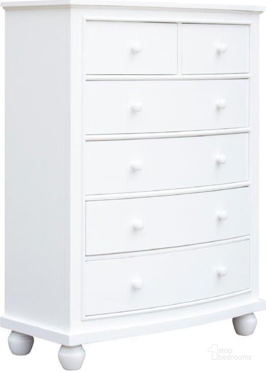 The appearance of Sunset Trading White Shutter Wood 6 Drawer Chest designed by Sunset Trading in the modern / contemporary interior design. This white piece of furniture  was selected by 1StopBedrooms from White Shutter Wood Collection to add a touch of cosiness and style into your home. Sku: CF-1141-0150. Product Type: Chest. Material: MDF. Image1