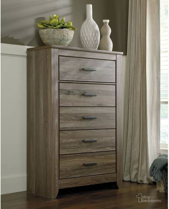 The appearance of Surman Warm Gray Chest designed by Bennett Interiors in the transitional interior design. This warm gray piece of furniture  was selected by 1StopBedrooms from Surman Collection to add a touch of cosiness and style into your home. Sku: B248-46. Material: Wood. Product Type: Chest. Image1