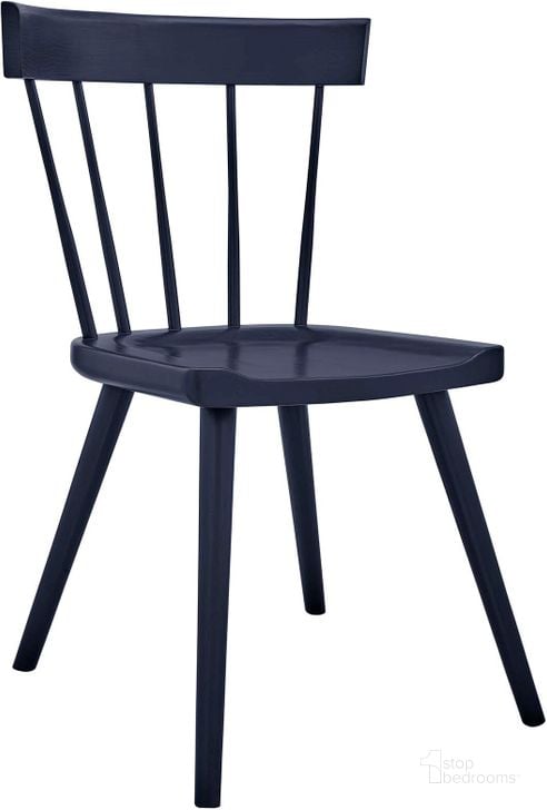 The appearance of Sutter Wood Dining Side Chair In Midnight Blue designed by Modway in the modern / contemporary interior design. This midnight blue piece of furniture  was selected by 1StopBedrooms from Sutter Collection to add a touch of cosiness and style into your home. Sku: EEI-4650-MID. Material: Wood. Product Type: Dining Chair. Image1