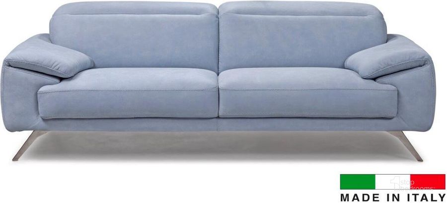 The appearance of Swing Sofa Cat 35 Maya Light Blue 7317 designed by Bellini Modern Living in the modern / contemporary interior design. This light blue piece of furniture  was selected by 1StopBedrooms from Swing Collection to add a touch of cosiness and style into your home. Sku: Swing S LBLU. Product Type: Sofa. Image1