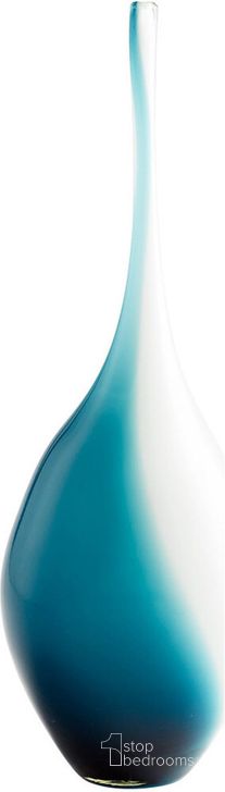 The appearance of Swirly Small Vase designed by Cyan Design in the modern / contemporary interior design. This blue piece of furniture  was selected by 1StopBedrooms from Swirly Collection to add a touch of cosiness and style into your home. Sku: 07831. Material: Glass. Product Type: Vase. Image1