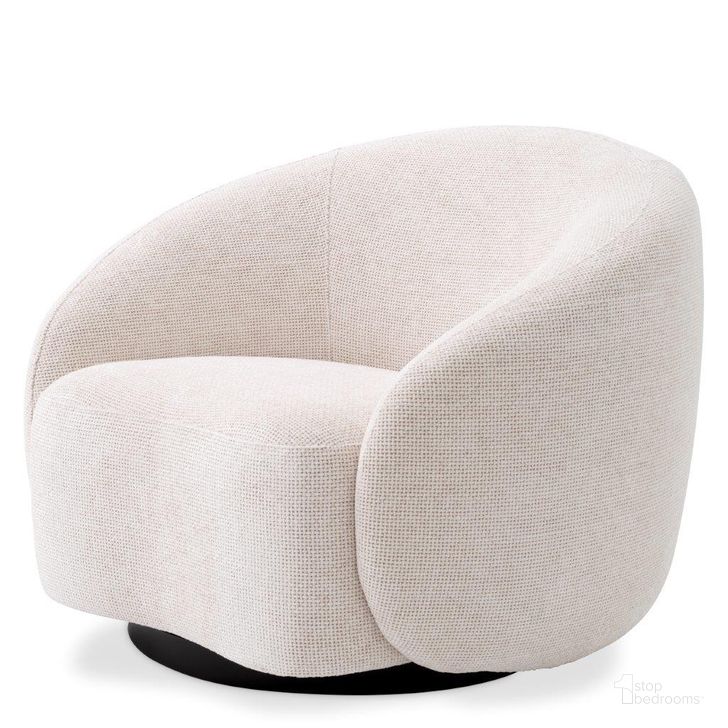 The appearance of Swivel Chair Amore Lyssa Off-White designed by Eichholtz in the modern / contemporary interior design. This off white piece of furniture  was selected by 1StopBedrooms from Amore Collection to add a touch of cosiness and style into your home. Sku: A116070. Product Type: Arm Chair. Image1