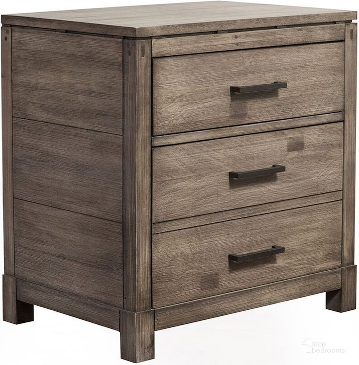The appearance of Sydney Grey 2 Drawer Nightstand designed by Alpine in the transitional interior design. This gray piece of furniture  was selected by 1StopBedrooms from Sydney Collection to add a touch of cosiness and style into your home. Sku: 1700-02. Material: Wood. Product Type: Nightstand. Image1