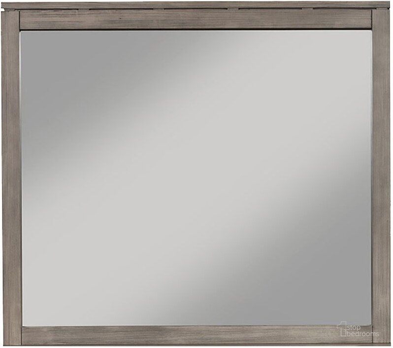 The appearance of Sydney Grey Mirror designed by Alpine in the transitional interior design. This gray piece of furniture  was selected by 1StopBedrooms from Sydney Collection to add a touch of cosiness and style into your home. Sku: 1700-06. Material: Wood. Product Type: Dresser Mirror.