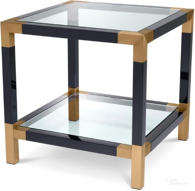 The appearance of Sylvère Black Side Table designed by Boho House in the modern / contemporary interior design. This black piece of furniture  was selected by 1StopBedrooms from Sylvère Collection to add a touch of cosiness and style into your home. Sku: 113842A;113842B. Product Type: Side Table. Image1