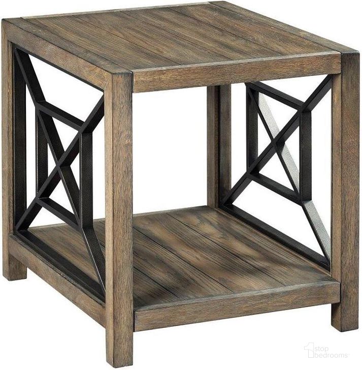 The appearance of Synthesis-Hamilton Rectangular End Table designed by Hammary in the transitional interior design. This light stain piece of furniture  was selected by 1StopBedrooms from Hamilton Collection to add a touch of cosiness and style into your home. Sku: 839-915. Material: Wood. Product Type: End Table. Image1