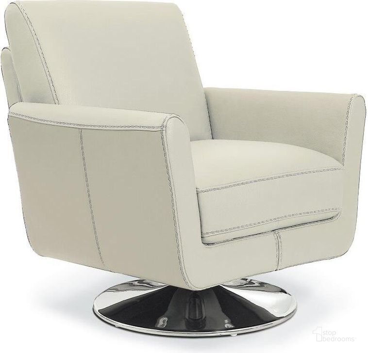 The appearance of Syria Swivel Chair In Light Grey designed by Bellini Modern Living in the modern / contemporary interior design. This light grey piece of furniture  was selected by 1StopBedrooms from Syria Collection to add a touch of cosiness and style into your home. Sku: Syria LGY. Product Type: Swivel Chair. Material: Chrome.