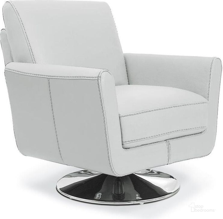 The appearance of Syria Swivel Chair In White Cat designed by Bellini Modern Living in the modern / contemporary interior design. This white piece of furniture  was selected by 1StopBedrooms from Syria Collection to add a touch of cosiness and style into your home. Sku: Syria WHT. Product Type: Swivel Chair. Material: Chrome.