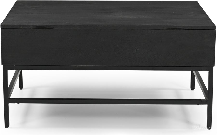 The appearance of T1105-05 BlackLift Top Coffee Table In Wood designed by Galaxy Home Furnishings in the modern / contemporary interior design. This wood piece of furniture  was selected by 1StopBedrooms from T1105 Collection to add a touch of cosiness and style into your home. Sku: 601955553148. Material: Wood. Product Type: Coffee Table. Image1