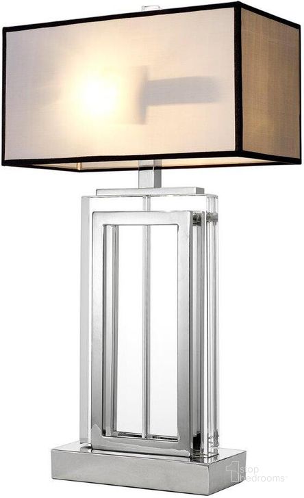 The appearance of Table Lamp Arlington Crystal Incl White Shade designed by Eichholtz in the modern / contemporary interior design. This white piece of furniture  was selected by 1StopBedrooms from Arlington Collection to add a touch of cosiness and style into your home. Sku: 105862AUL;105862BUL. Product Type: Table Lamp. Image1