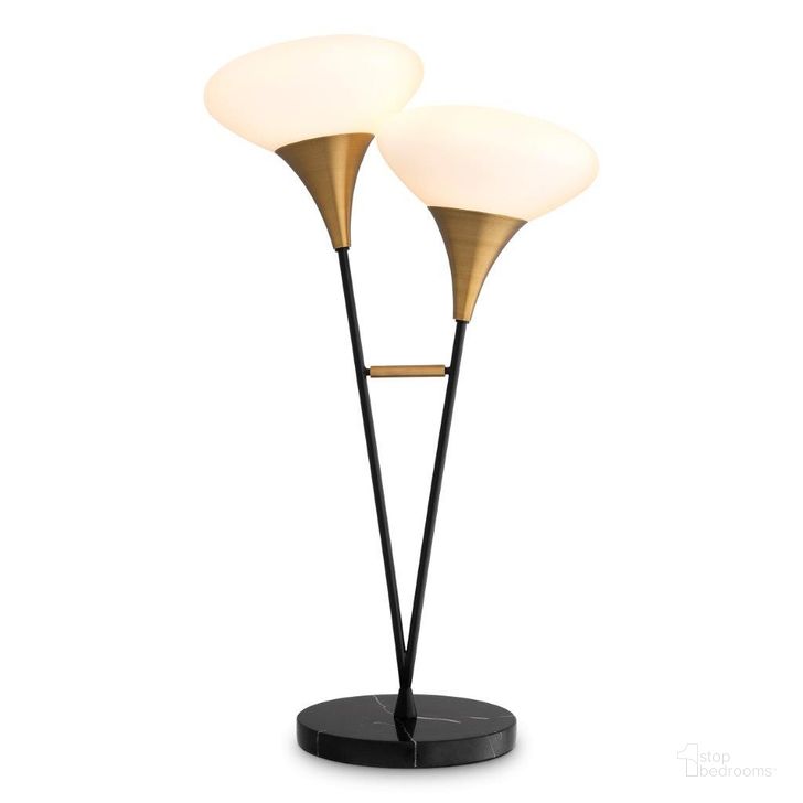 The appearance of Table Lamp Duco Antique Brass Finish Ul designed by Eichholtz in the modern / contemporary interior design. This brass piece of furniture  was selected by 1StopBedrooms from Duco Collection to add a touch of cosiness and style into your home. Sku: 115857AUL;115857BUL. Product Type: Table Lamp. Image1