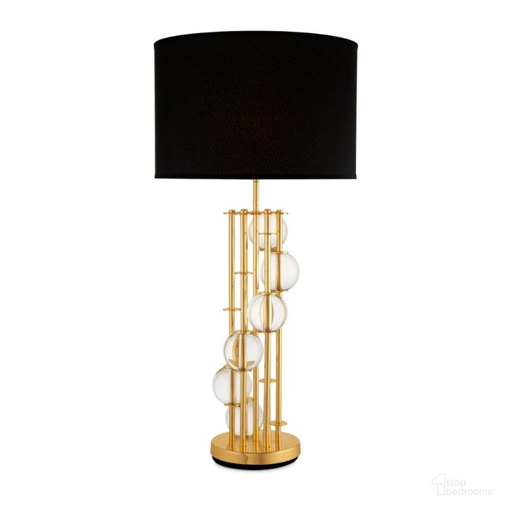 The appearance of Table Lamp Lorenzo Gold Finish Incl White Shade designed by Eichholtz in the modern / contemporary interior design. This white piece of furniture  was selected by 1StopBedrooms from Lorenzo Collection to add a touch of cosiness and style into your home. Sku: 111224UL;110590UL. Product Type: Table Lamp. Image1