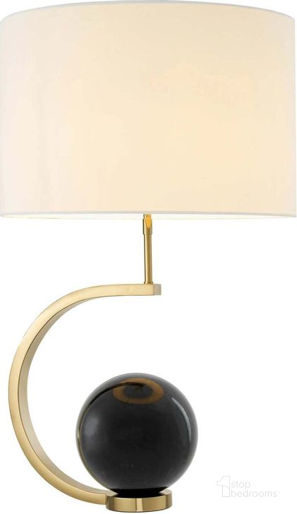 The appearance of Table Lamp Luigi Gold Finish Incl White Shade designed by Eichholtz in the modern / contemporary interior design. This white piece of furniture  was selected by 1StopBedrooms from Luigi Collection to add a touch of cosiness and style into your home. Sku: 111116UL;110590UL. Product Type: Table Lamp. Image1